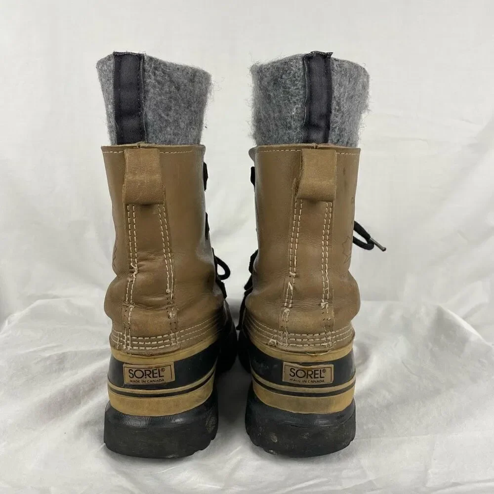Sorel Caribou Leather Waterproof Wool Lined‎ Boot - Men’s 8